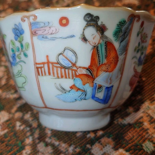 Xianfeng porcelain cup used with flawless saucer