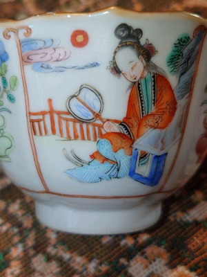 Xianfeng porcelain cup used with flawless saucer