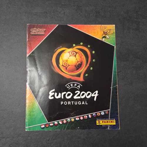 Euro 2004 Panini Sticker Album used, 90 of 334 stickers completed