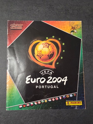Euro 2004 Panini Sticker Album used, 90 of 334 stickers completed