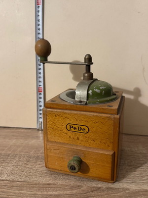 Antique coffee grinder used