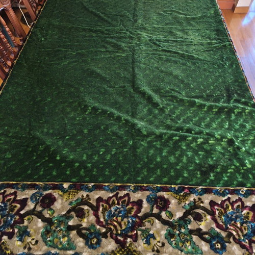Velvet vintage tablecloth like new 150x205