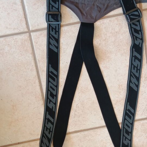 Westscot ski pants with suspenders like new, gray XL