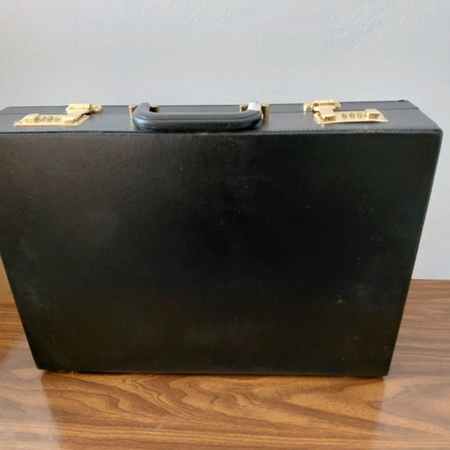 Office document briefcase new black