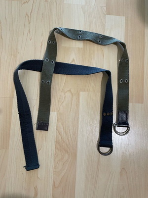 Children's belts like new, pack of 2, 80 cm, khaki and gray