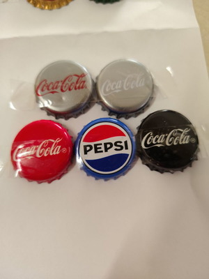 Καπάκια Coca Cola και Pepsi Cola, σετ 5