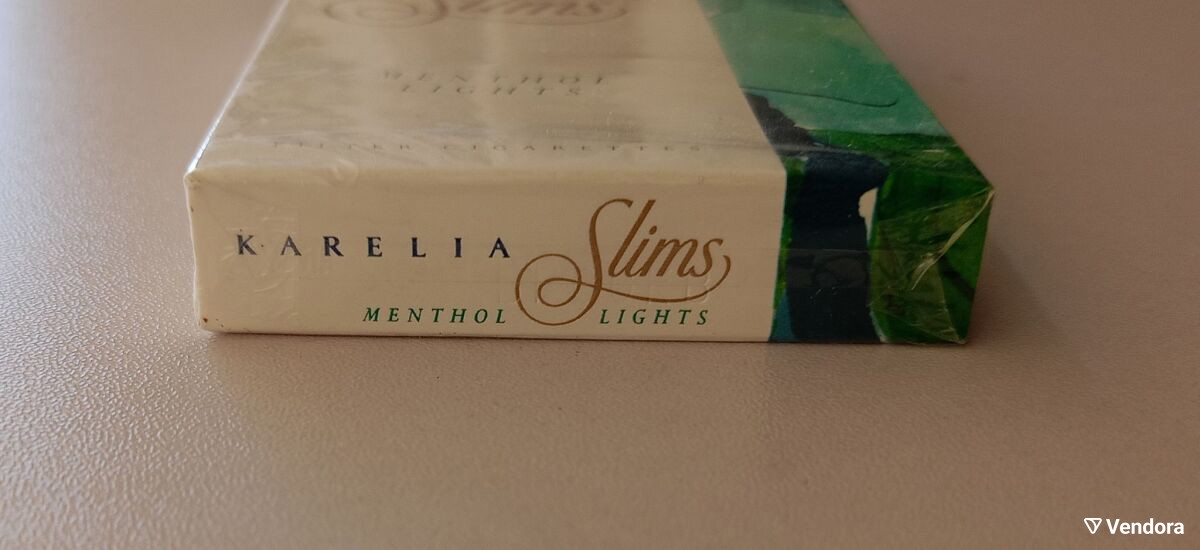 Empty hard pack of KARELIA SLIMS Menthol… - € 4,00