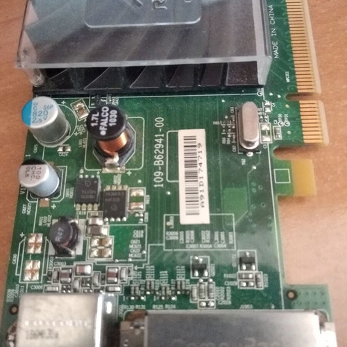 ATI Radeon graphics card used, dual monitor support, 10 years old