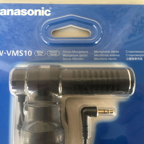 Panasonic VW-VMS10E Stereo Condenser Microphone 3.5mm Shock Mounted New