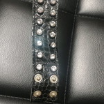 Leather bracelet used with studs
