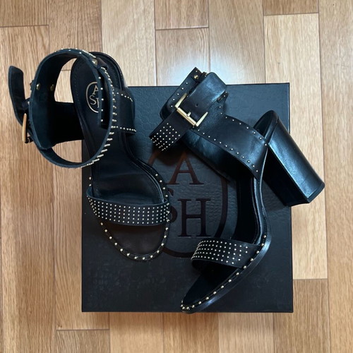 Ash sandals like new, size 38, black with gold details