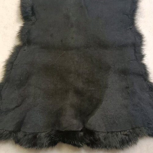 Genuine fur piece new, black, 28x40 cm