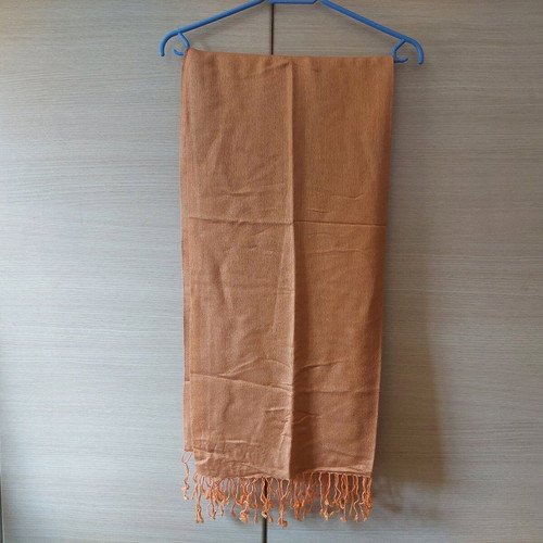 Pashmina orange 70% pashmina 30% silk like new
