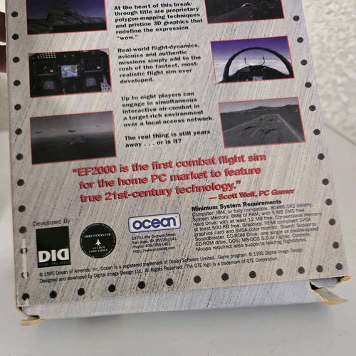 EF2000 PC Big Box used, English