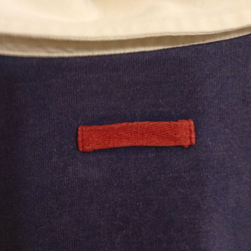 Napapijri long sleeve shirt with collar used, size L, white and blue