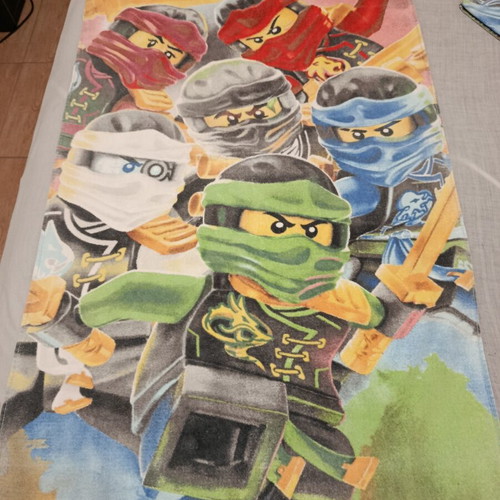 Ninjago beach towel used, pack of 2, 130x69 cm