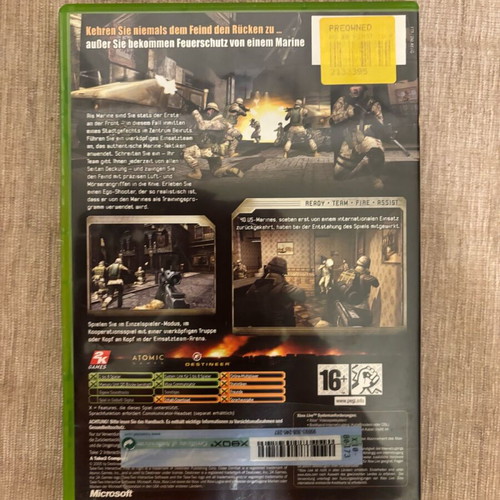 First to Fight Xbox Original German used complete