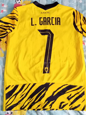 Φανέλα ποδοσφαίρου ΑΕΚ 2022 Nike L.Garcia μεταχειρισμένη, εφηβικό μέγεθος