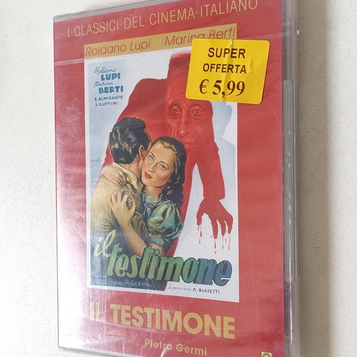 Il Testimone DVD new, Italian crime drama thriller
