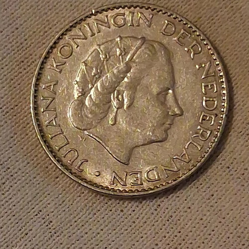 1 Gulden 1956 Netherlands silver coin