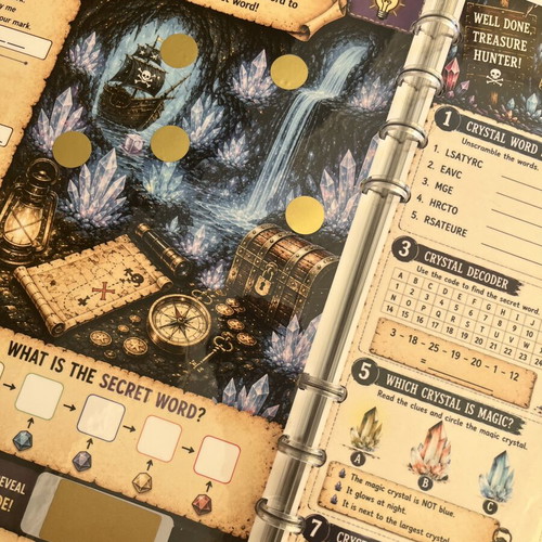 Escape Island interactive puzzle book for kids 9+ new