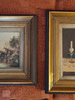 Two paintings by artist Darmis used, set of 2