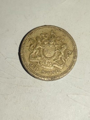 British one pound coin 1983 used