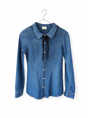 Vero Moda denim shirt Xsmall like new, blue