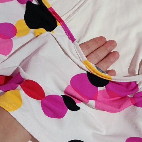 Crop top thin elastic with polka dots, size S/M