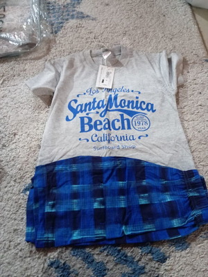 Minerva children's pajamas new, gray and blue for boys