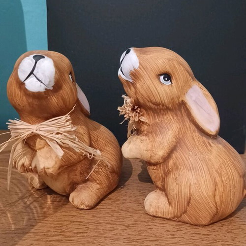 Decorative rabbit like new