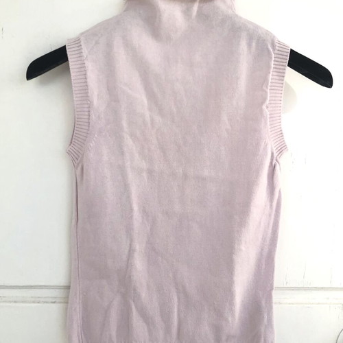 Motivi pink knitted sleeveless top mock neck size S like new
