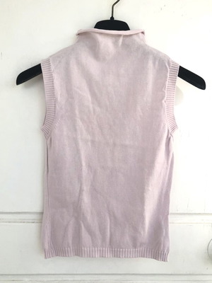 Motivi pink knitted sleeveless top mock neck size S like new