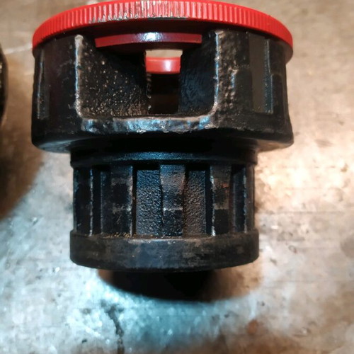 Rapid pipe threading dies like new, set of 3 pieces 3/8, 3/4, 1"