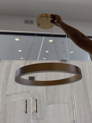 LED ceiling light, modern design, showroom piece
