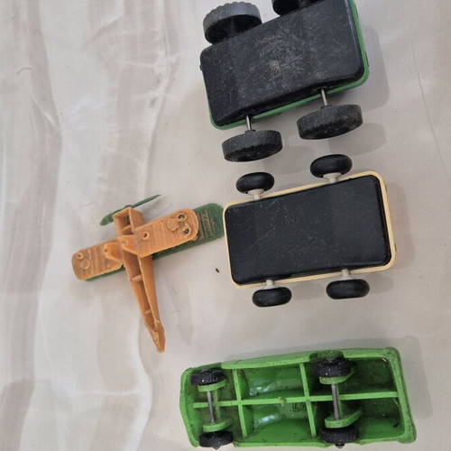 Plastic cars and airplane used, Grecostyl, Greek
