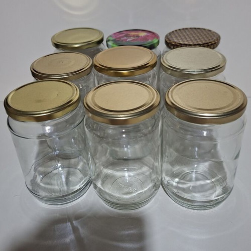 Glass Food Storage Jars pack of 9 like new