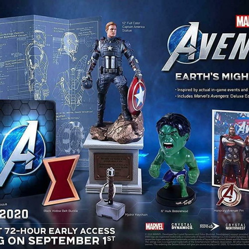 Avengers Earth's Mightiest Edition PS4 collector's used, excellent condition