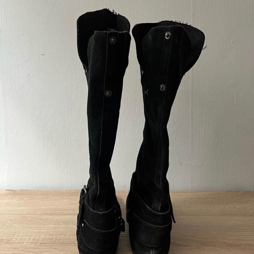 Replay suede leather boots used, size 38, black