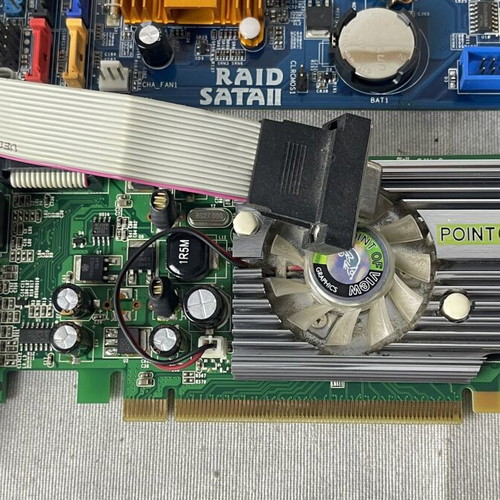 Retro PC Hardware Lot ASRock 4Core1333-eSATA2 Intel CPU 2GB DDR2 250GB SATA HDD GeForce 8400GS used