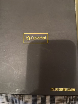 Diplomat leather organizer new