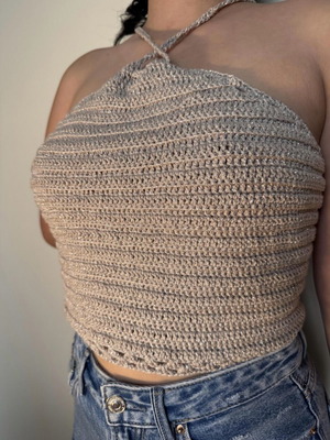 Handmade crochet top made to order