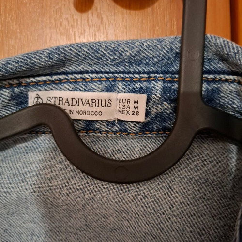 Stradivarius denim dress like new, size M, blue