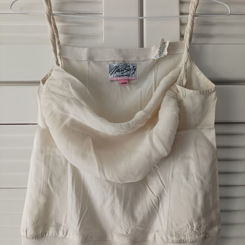 Miss Sixty top, cotton and silk, off-white