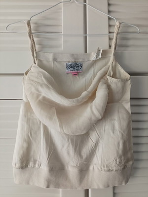 Miss Sixty top, cotton and silk, off-white