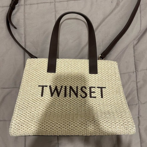 Twinset bag used, black and brown, with extra strap