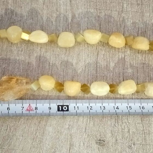 Handmade Citrine Necklace like new, yellow
