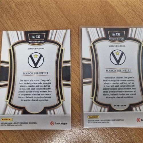 Panini Euroleague Select Virtus Bologna Belinelli card pack 2 pieces new