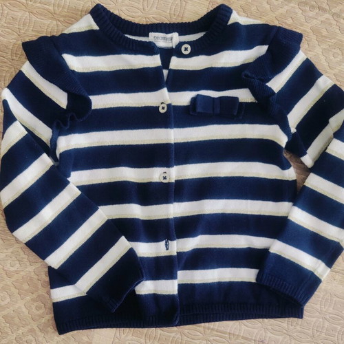 Orchestra cardigan for 3 years like new, white and blue