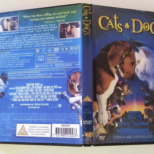 Cats & Dogs DVD like new, dubbed comedy action
